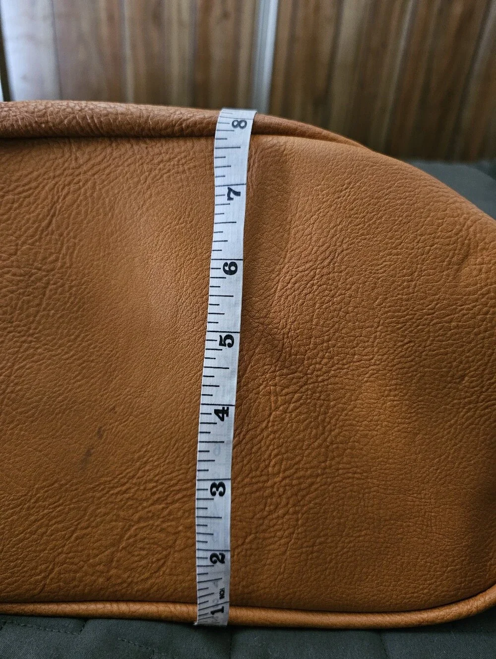 Tan Faux Leather Hobo Bag